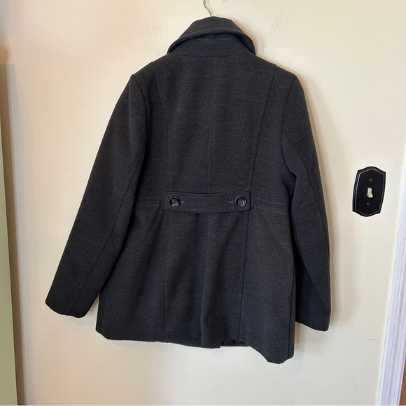 Motherhood Maternity Pea Coat Size M Dark Grey - Picture 2 of 4